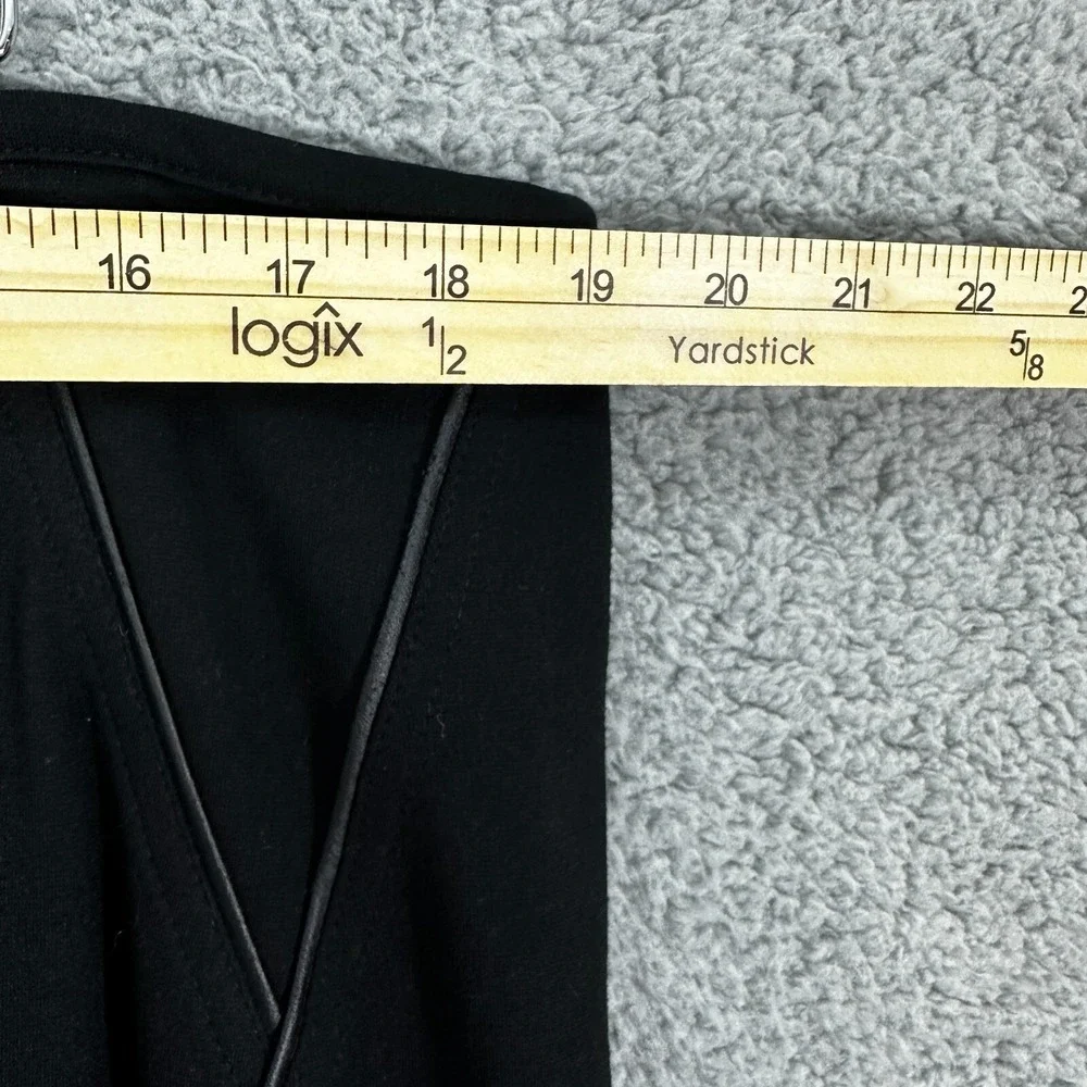 Chico's So Slimming Skirt 3 Black Pencil Midi Office Siren Career Chic Minimal‎